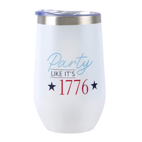 16oz. Red, White & Blue 1776 Stainless Steel Insulated Tumbler by Celebrate It™